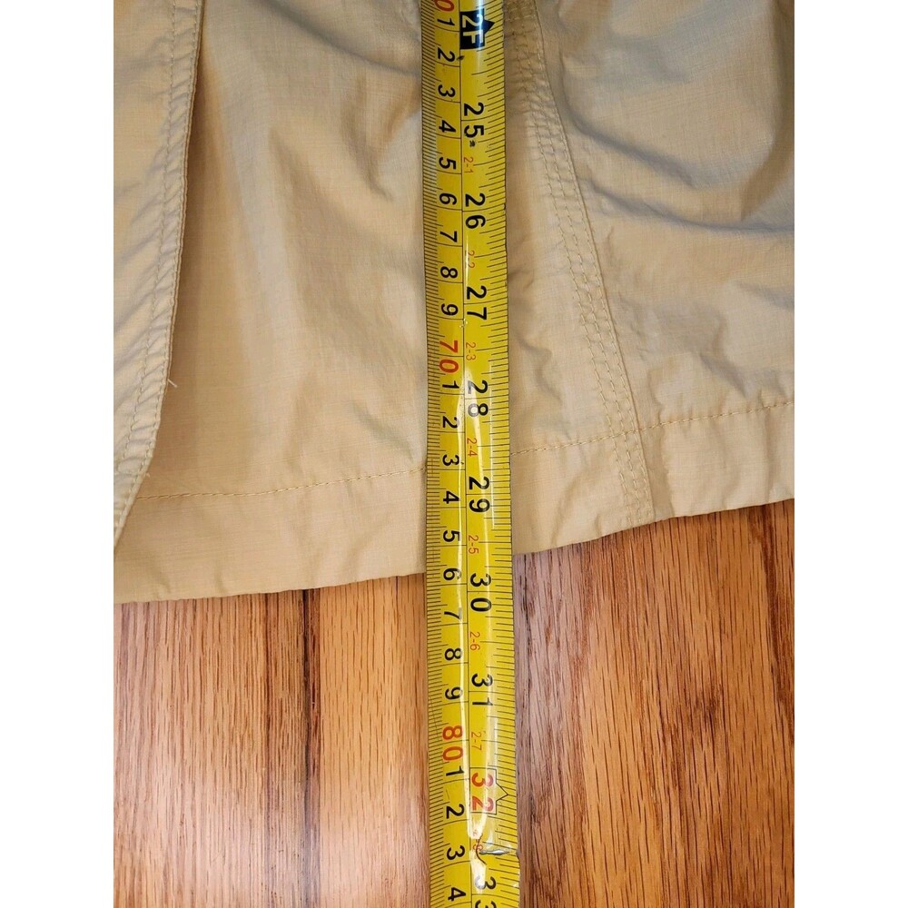 The North Face Women's Hyvent Mustard Yellow trench coat jacket size Medium Belt - Picture 10 of 10